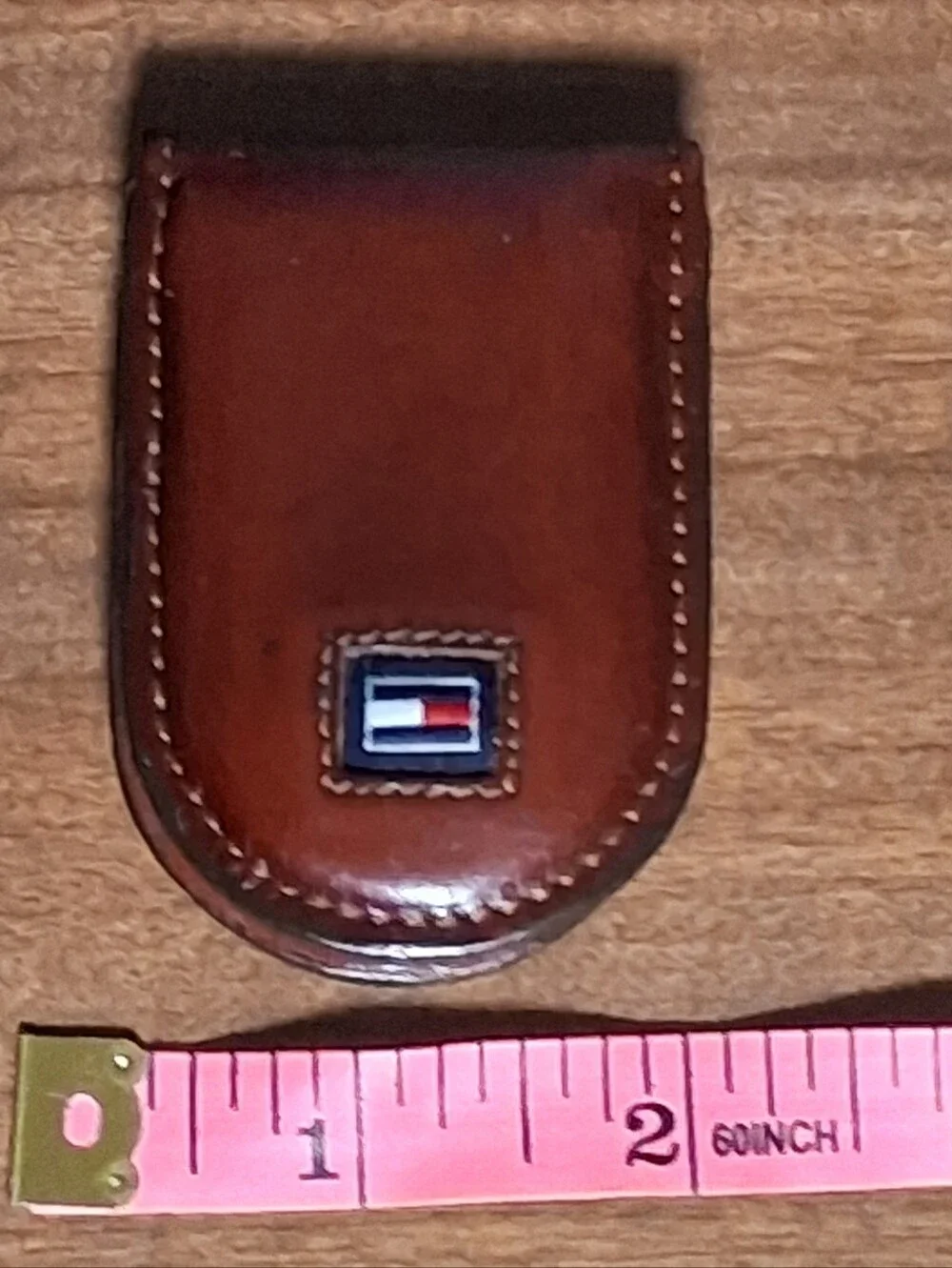 Tommy Hilfiger Vintage Leather Money Clip